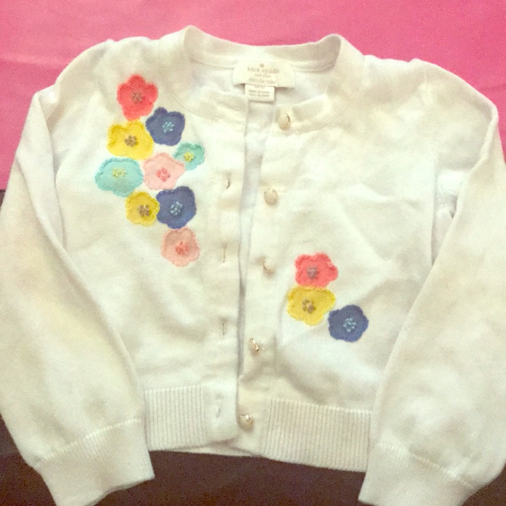 Kate Spade embroidered Cardigan toddler girls 3T